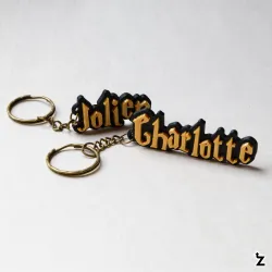 Wizard sleutelhanger met je eigen naam